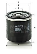 Mann W671 - [*]FILTRO ACEITE