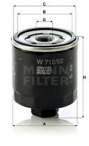 Mann W71252 - FILTRO ACEITE