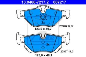 Ate 607217 - PASTILLA FRENO BMW 1ER REIHE/E81/E8