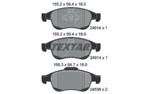 Textar 2491401 - TEXTAR PASTILLA DE FRENO