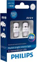 Philips 127996000KX2 - WEDGE BASE (T10) XV LED 6000K