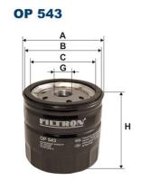 FILTR OP543 - FILTRO ACEITE FILTRON