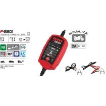 Ferve F2201 - CARGADOR AUTOMATICO BATERIAS 6/ 12V . 2 A ESPECIAL MOTO
