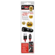 Pool Line 2162 - CARGADOR MECHERO RM CONNECT, CON DOBLE CONEXIÓN USB + CABLE